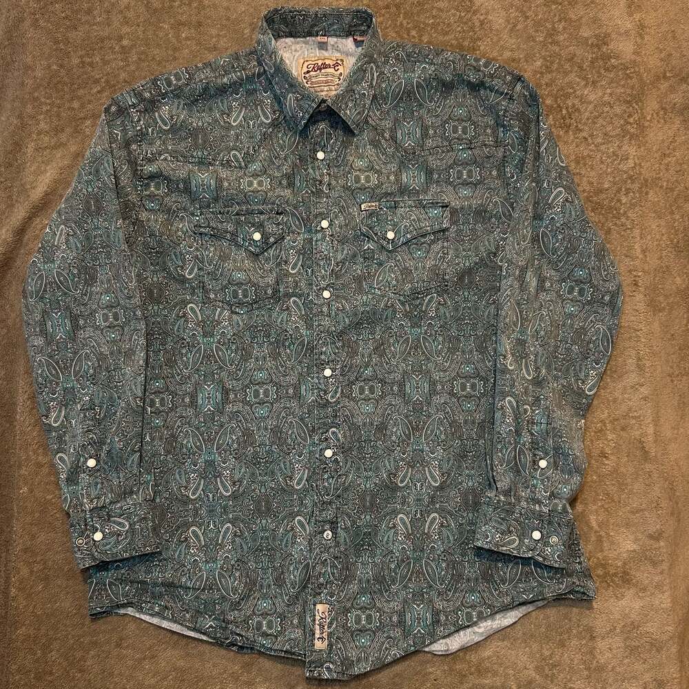 Rafter C Cowboy Collection Premium Quality Pearl Snap, Size XXL
